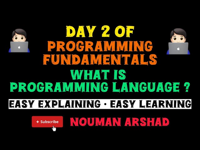 Day 2 : What is Programming Language? || Programming Fundamentals || #programminglanguage #cpp 