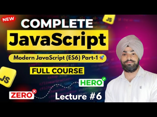 🚀 Modern JavaScript (ES6) | let & const, Template Literals, Arrow Functions, Default Parameters