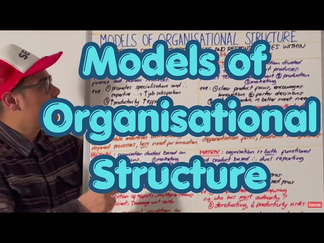 Models of Organisational Structure - Functional, Regional, Product & Matrix