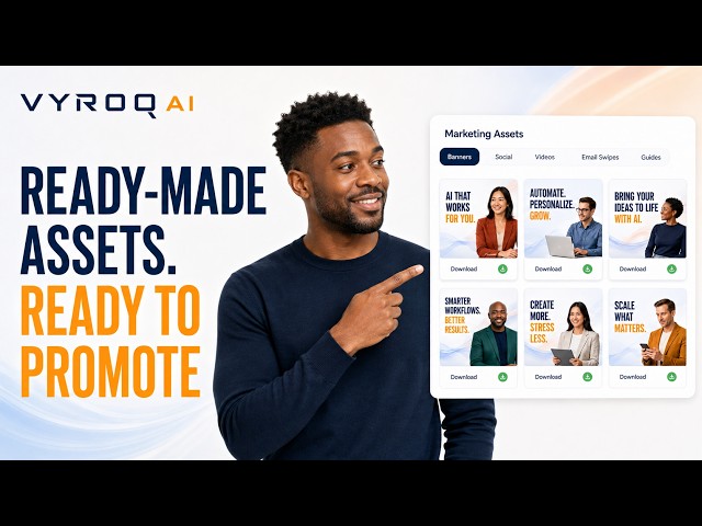 Download Partner Marketing Assets — A Complete Promotion in Minutes, Not Hours With Vyroq AI