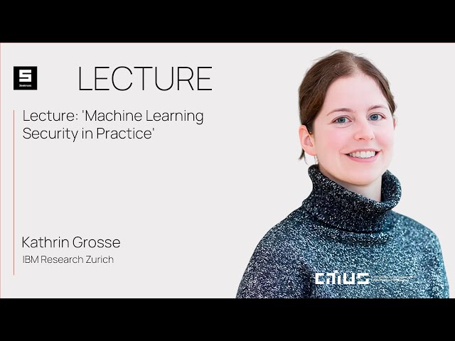 Lecture: 'Machine Learning Security in Practice'