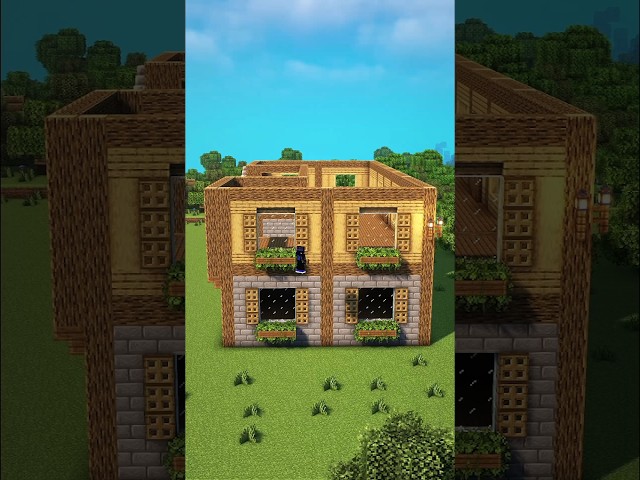 Minecraft Starter Mansion Tutorial 🏡 #minecraft #shorts