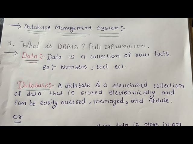 What is Database management system?|DBMS Full explanation | DBMS tutorial part -1