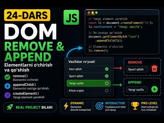 👉 JavaScript Events 🔥 | Saytni TIRIK qilamiz (CLICK + INPUT) 😱