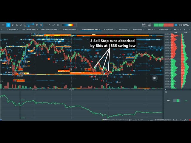Gold Futures | Bookmap | Liquidity & Volume Profiles | System 03