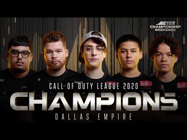 WINNING MOMENT — DALLAS EMPIRE ARE THE CALL OF DUTY LEAGUE 2020 CHAMPIONS