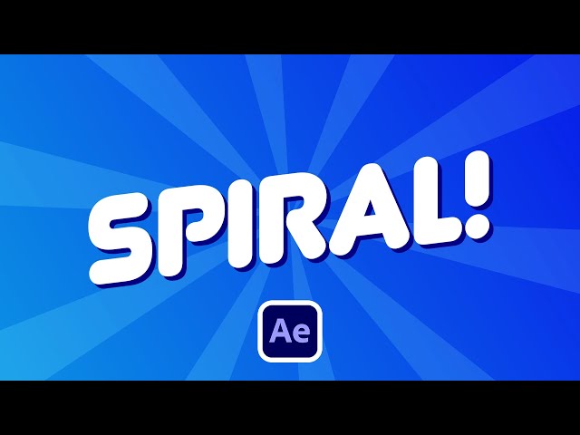 Create Animated Spiral Cartoon Backgrounds in After Effects | Tutorial