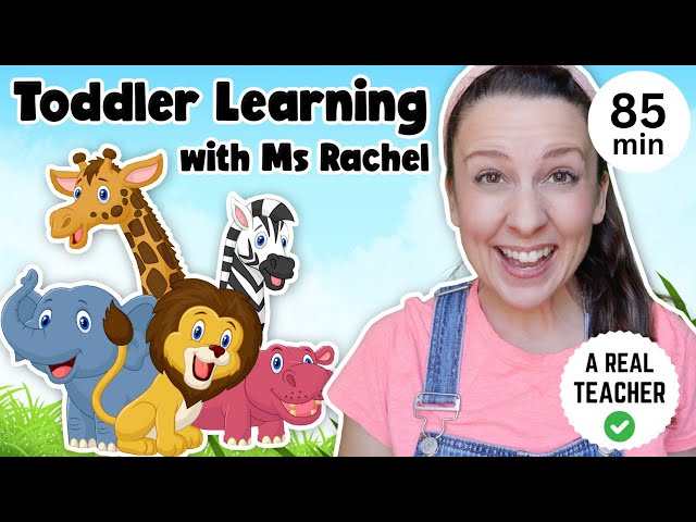 Toddler Learning with Ms Rachel - Learn Zoo Animals - Kids Songs - Educational Videos for Toddlers