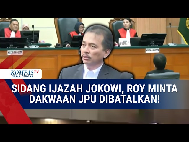 Jokowi Diploma Trial, Roy Requests Public Prosecutor's Indictment Be Dismissed!