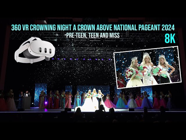 360VR Crowning Pre-Teen, Teen, Miss A Crown Above National Pageant 8K
