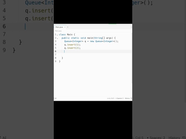 java: Create Queue of Integer  #javaprogramming #datastructures  @queue   #code #javabeginners