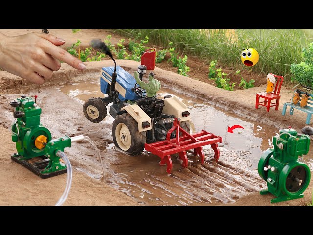 Diy Mini Tractor Ploughing and Water Pumping Farming Science Project @Weldux