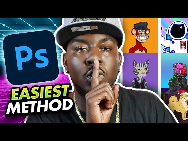 I STEP BY STEP Create NFT Collection WITH NO CODE - How to Make NFTS in Photoshop