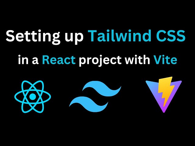How to Set up React-TailwindCSS project using Vite | Create a new ReactJS project with Tailwind CSS