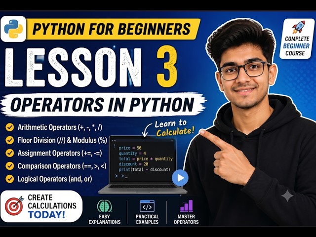 Programming for Beginners — Lesson 3: Operators in Python