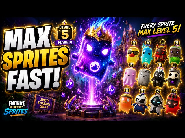 MAX LEVEL for *EVERY* SPRITE ⭐ Best Spot to LEVEL UP RARE SPRITES FAST!