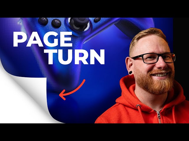 This page turn effect makes designs stand out