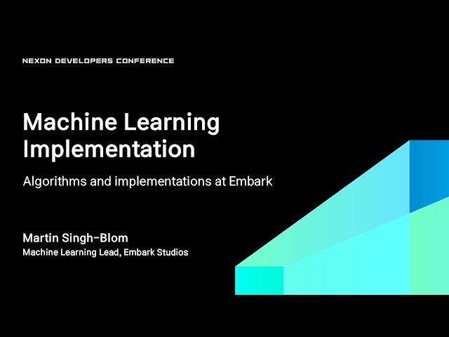 [NDC26-인공지능] Machine Learning Implementation - The Case of Embark Games