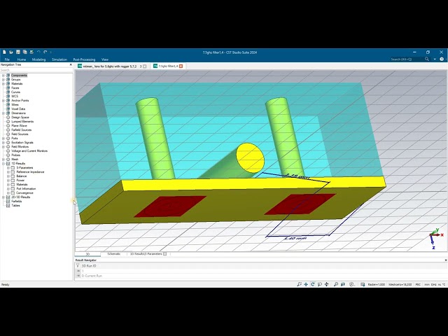 filter design using artificial intelligence AI machine learning train cst