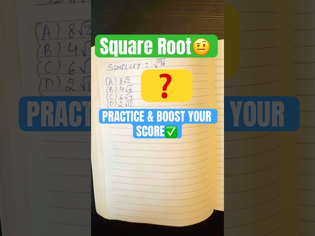 Solve this Square Root Puzzle🧩 under 10 Seconds😍✍️#seo #mathstricks #squareroot #satmath