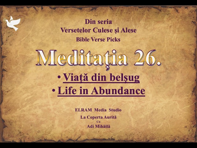 🇷🇴💫 Meditația 26 /  • Viată din belsug • Life in Abundance