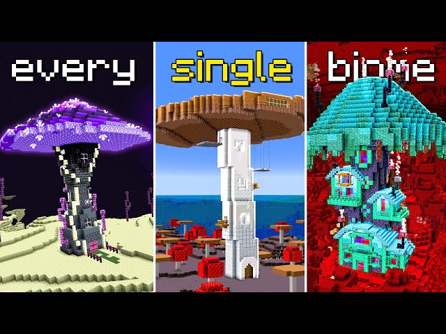 I Built a Base in Every Single Biome in Minecraft.