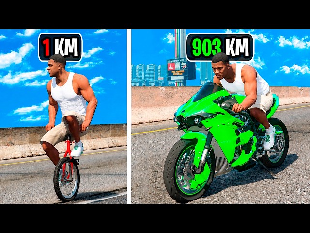 Upgrading from the SLOWEST to the FASTEST BIKE in GTA 5