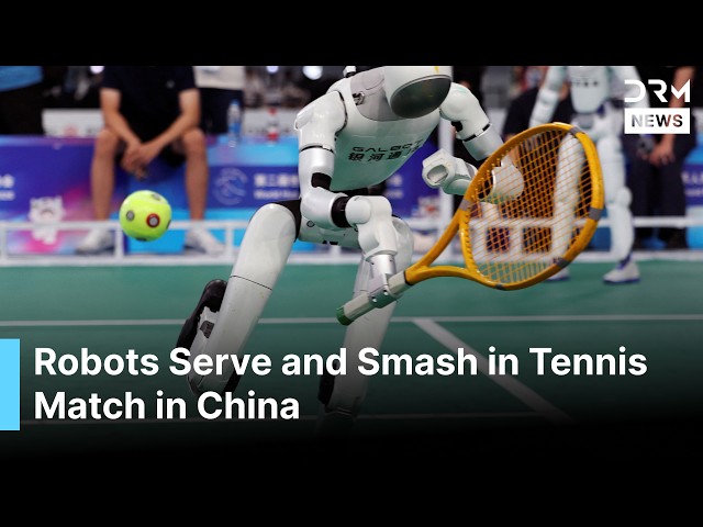 Humanoid Robots Compete in Futuristic Tennis Match at Beijing World Robot Games | AI1G