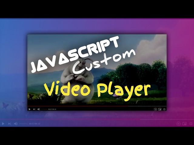 Custom Video Player in HTML CSS JS | Knowzup