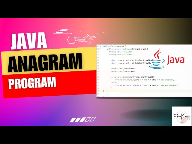 Frequently Asked Java Program # 4 - Check if Two Strings are Anagram in Java
