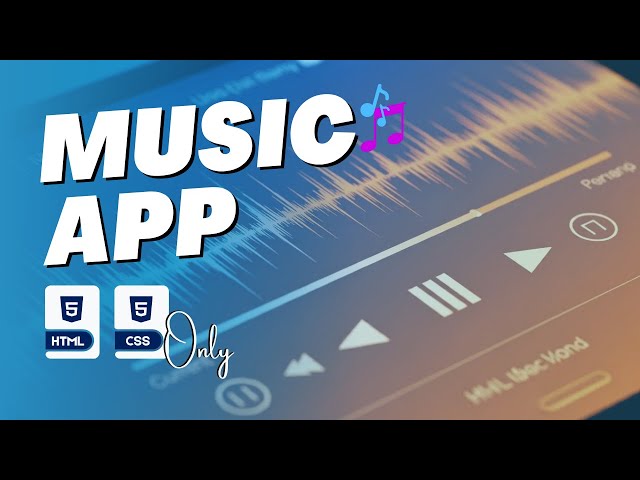 Build a Stylish Music Player Web App Using Only HTML & CSS | No JavaScript Needed!
