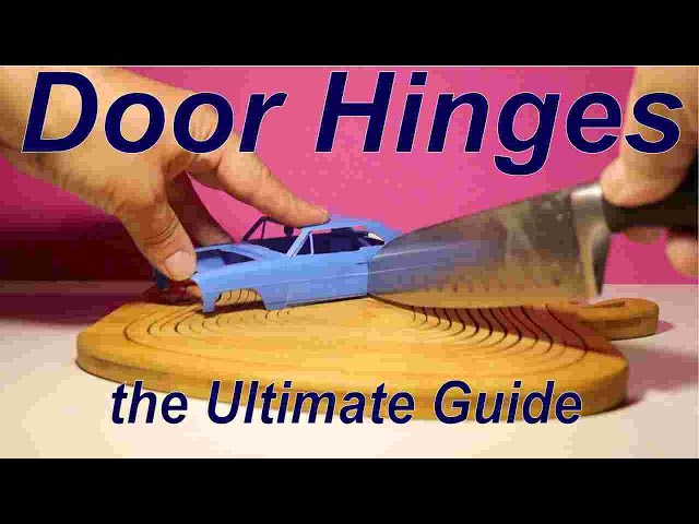 How to make door hinges on a model car in 4 easy steps