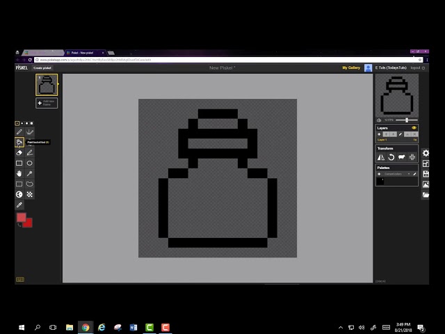 Piskel 2 Tutorial - Potion