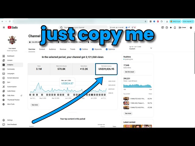 This AI Faceless Channel Made Me $39,826.95 Last Month (Just Copy Me)