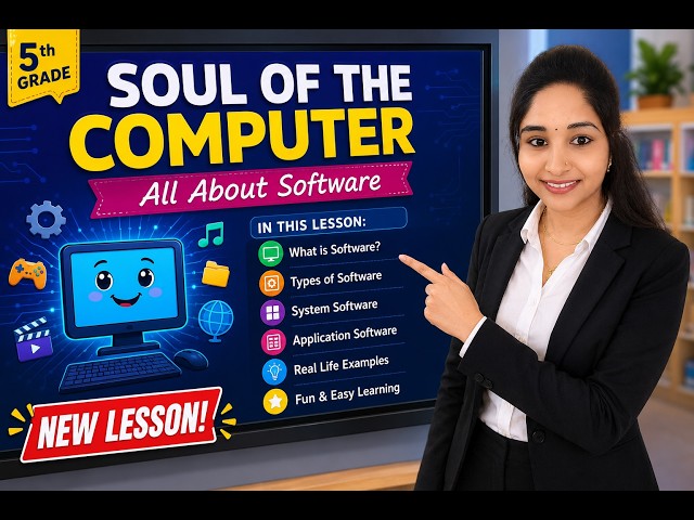 SOUL OF THE COMPUTER - All About Software | Grade 5 CBSE ICT Subject