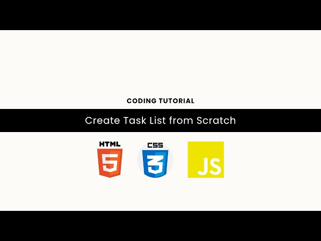 Create Task List from Scratch