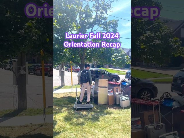Laurier Fall 2024 Orientation recap