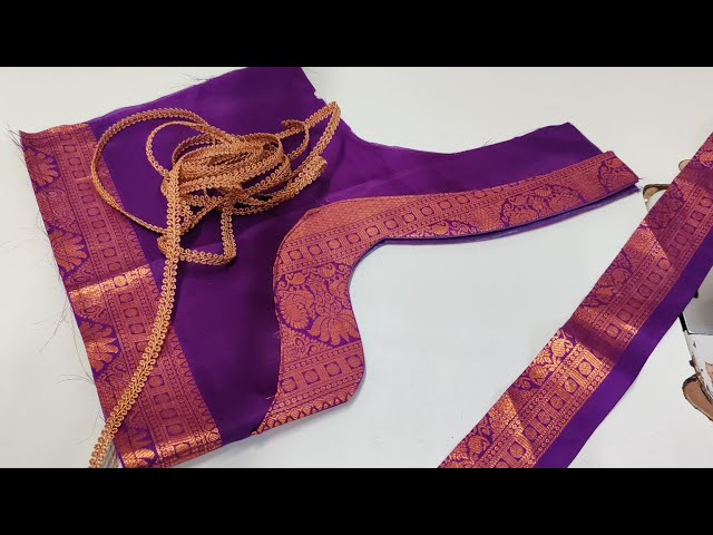 Beautiful blouse back neck design cutting and stitching #once_more_boutique
