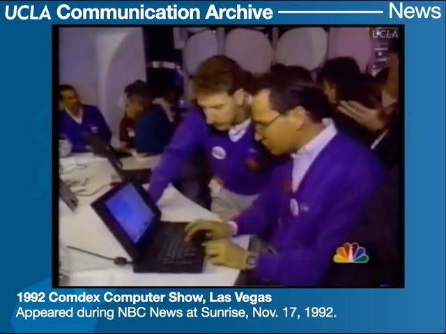 1992 Comdex Computer Show story from NBC News at Sunrise, featuring Sheldon Adelson