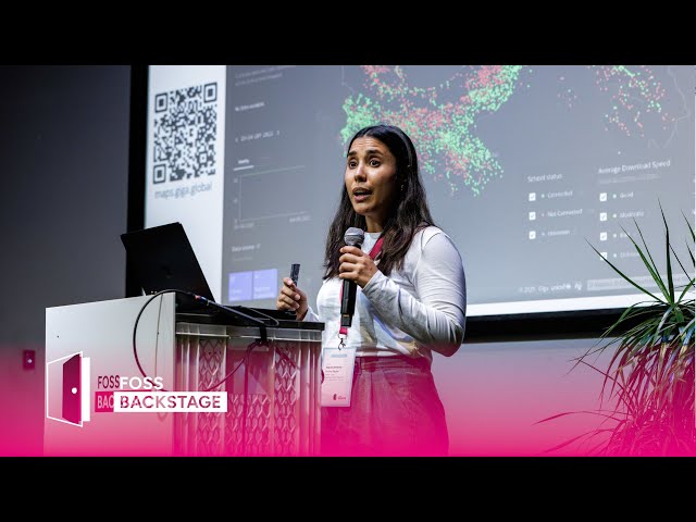 Maria Antonia Bravo Reyes — GovTech y datos abiertos: el viaje de código abierto de Giga #FOSSBack