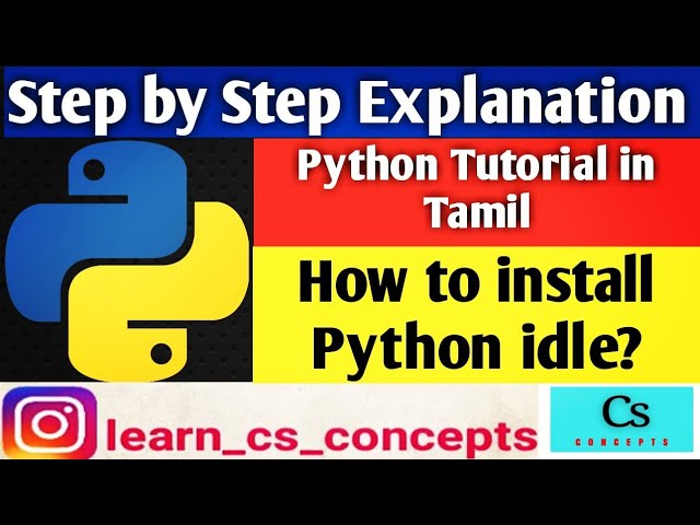How to install python idle on windows? || Explained in Tamil