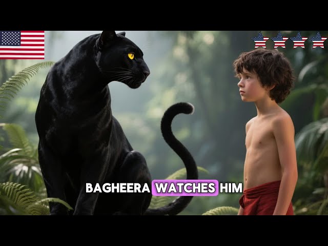 The Jungle Book Mowgli and The Black Panther🌴3D 4K Bedtime Stories for Kids in English  #cartoon