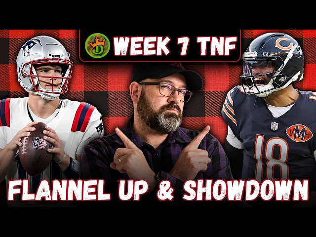 NFL DFS DraftKings Showdown Picks LIVE Strategy For Patriots-Bears Thursday Night Football Lineups