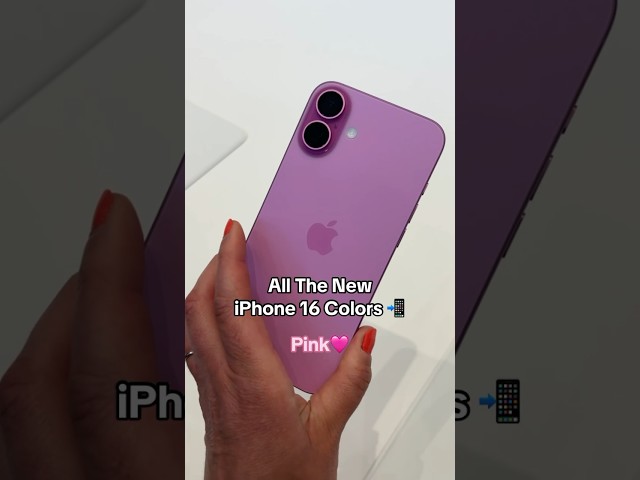 El nuevo iPhone 16 de Apple tiene 4 nuevos colores