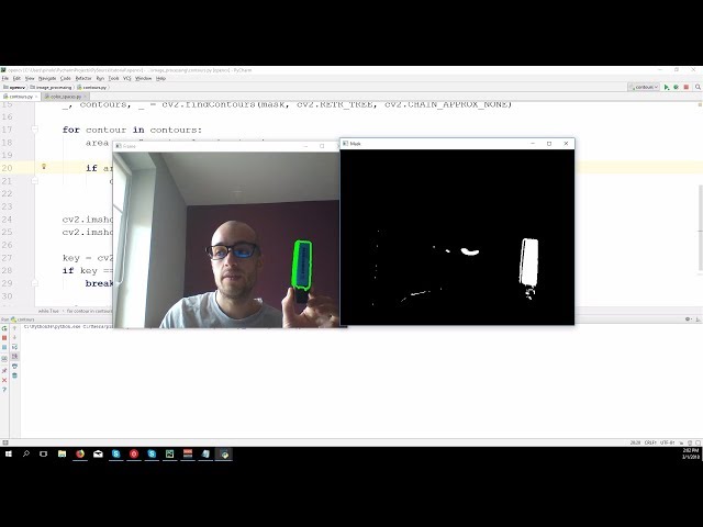 Find and Draw Contours – OpenCV 3.4 with python 3 Tutorial 19
