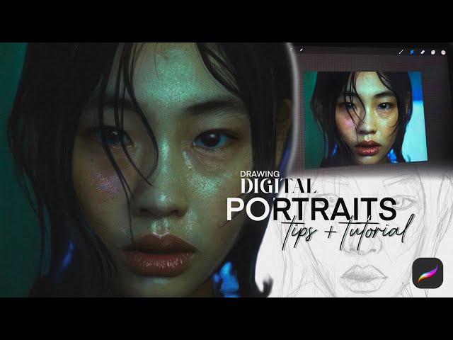 Drawing Digital Portraits on Procreate - Tips + Tutorial