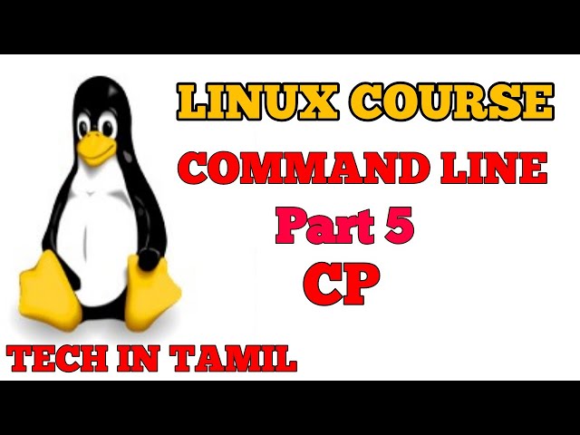 Most Needed Command || CP || Linux Course || Tech In Tamil
