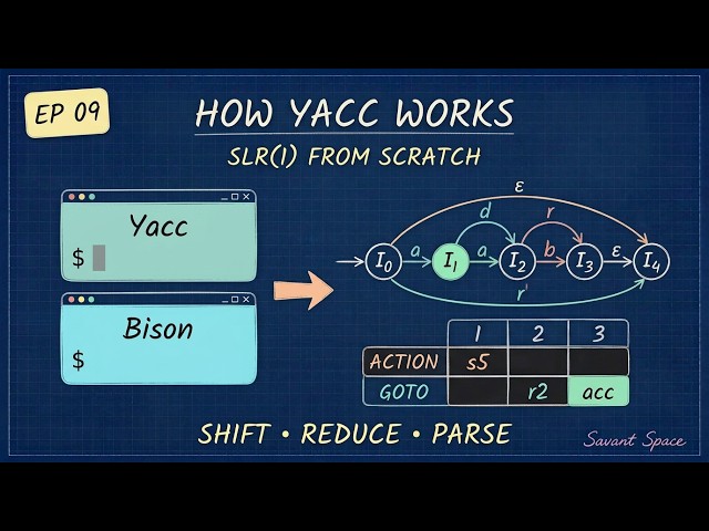 How Yacc and Bison Actually Work — Build an SLR(1) Parser From Scratch