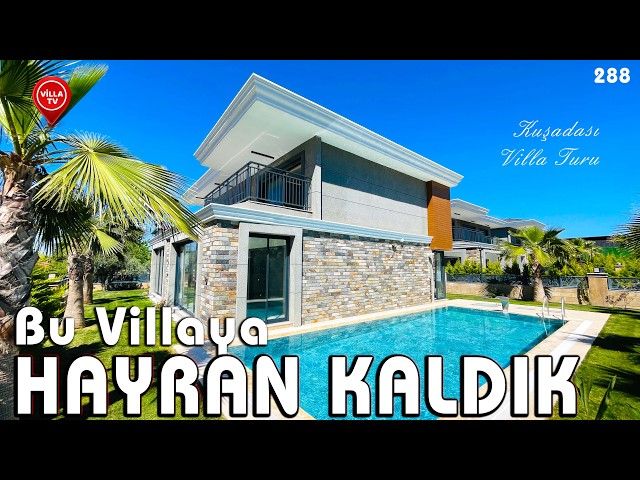 ¡Esta casa es otra cosa! Villa 4+1 en venta en Kuşadası con piscina – recorrido