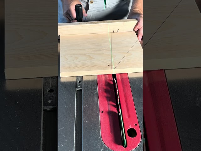I used my DeWalt Laser Level with my Table Saw: Great for cutting weird angles. #woodworking